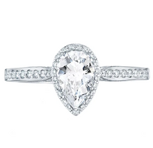 Load image into Gallery viewer, Tacori Dantela Pear Halo Diamond Pave Engagement Ring