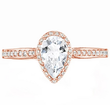 Load image into Gallery viewer, Tacori Dantela Pear Halo Diamond Pave Engagement Ring