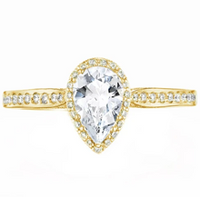 Load image into Gallery viewer, Tacori Dantela Pear Halo Diamond Pave Engagement Ring